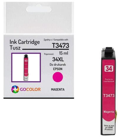 Tusz do EPSON T3473 34XL Magenta Zamiennik