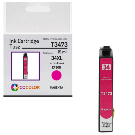 Tusz do EPSON T3473 34XL Magenta Zamiennik