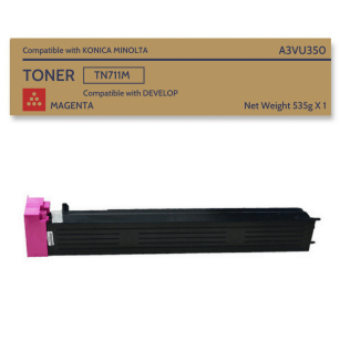 Toner do KONICA MINOLTA TN711M Magenta (PMC338MG) Bizhub c654/c754 (1x535g)