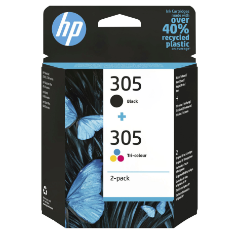 HP oryginalny Tusz 6ZD17AE 305 2-pak