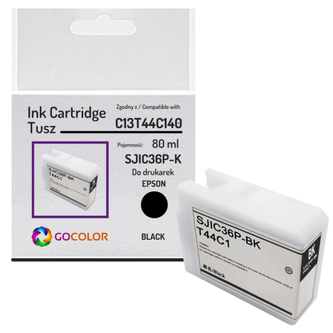 Tusz do EPSON SJIC36P-K C13T44C140 ColorWorks C6000 C6500 80.0ml black zamiennik