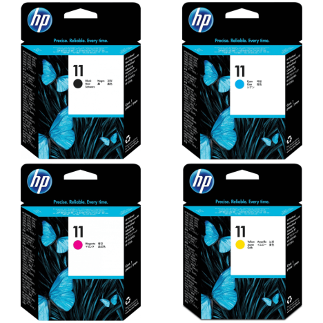 EOL HP oryginalna głowica HP 11 C4810A C4811A C4812A C4813A 4-pak