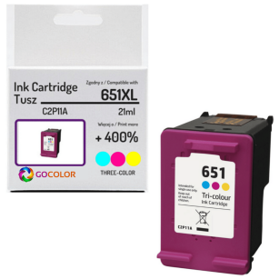 Tusz do HP C2P11AE 651XL Kolorowy Zamiennik