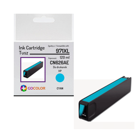 Tusz do HP CN626AE 971XL Cyan Zamiennik