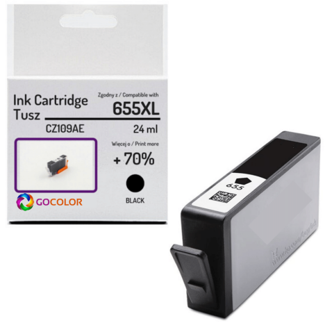 Tusz do HP CZ109AE 655XL Black Zamiennik