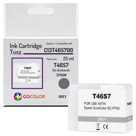 Tusz do EPSON T46S7 C13T46S700 SureColor SC-P700 25.0ml grey zamiennik