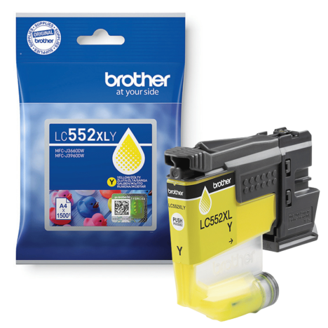 Brother oryginalny Tusz LC552XLY MFC-J3660DW MFC-J3960DW Yellow