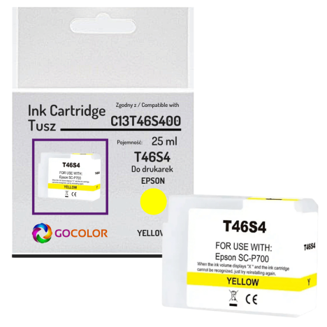 Tusz do EPSON T46S4 C13T46S400 SureColor SC-P700 25.0ml yellow zamiennik