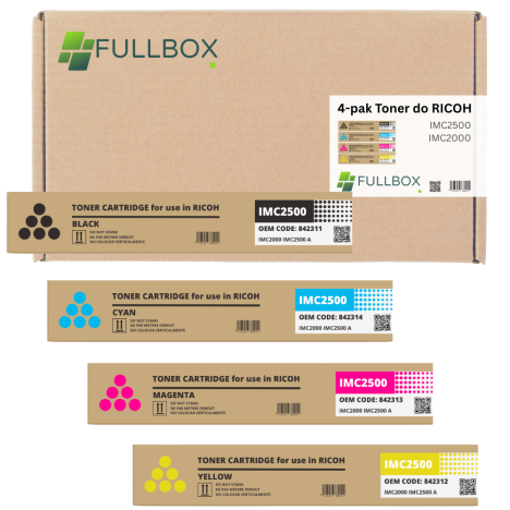 FULLBOX 4-pak toner do RICOH IMC2000 IMC2500