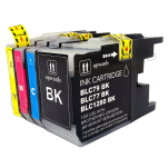 FULLBOX 4-pak TUSZ do BROTHER LC1280XLBK LC1280XLC LC1280XLM LC1280XLY - 2