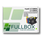 FULLBOX 4-pak TUSZ do BROTHER LC1280XLBK LC1280XLC LC1280XLM LC1280XLY - 3