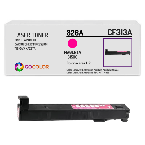 Toner do HP 826A CF313A Color LaserJet Enterprise flow MFP M855 31.5K magenta zamiennik z CHIPEM