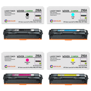 4 X TONER do HP W2410A W2411A W2412A W2413A 216A LaserJet Pro M155nw MFP M183fw z CHIPEM zamiennik 1.05K/0.85K