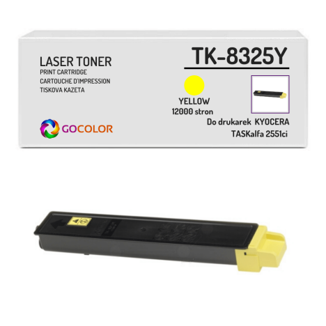 Toner do KYOCERA TK8325Y TASKalfa 2551ci Yellow 1T02NPANL0 zamiennik
