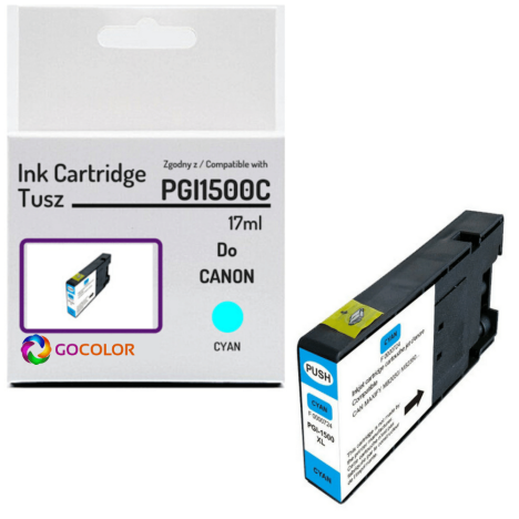 Tusz do CANON PGI1500C XL 9193B001 Cyan 100 % nowy zamiennik