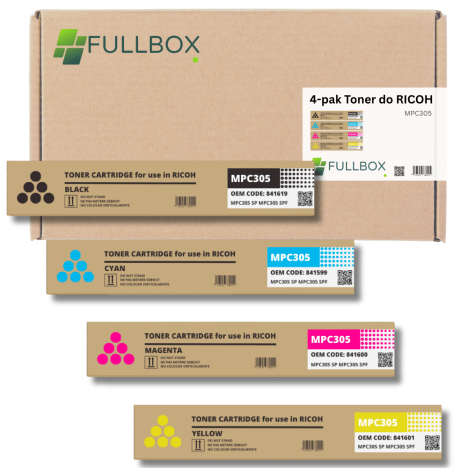 FULLBOX 4-pak toner do RICOH MPC305