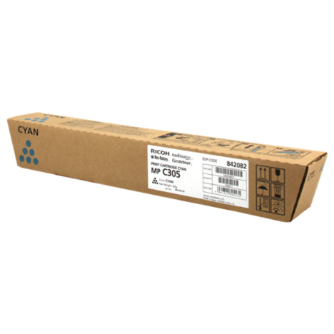 Ricoh oryginalny toner MPC305 841595 842082 841599 cyan