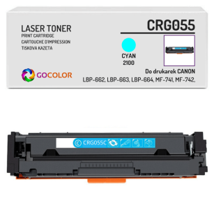 Toner do CANON CRG055 3015C002 Cyan zamiennik bez CHIPA