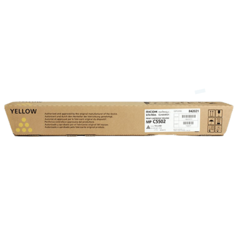Ricoh oryginalny toner MPC5502 841756 842021 841684 yellow