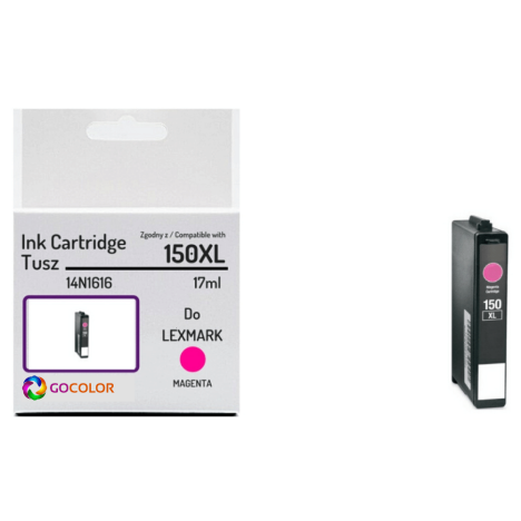 EOL Tusz do LEXMARK 150XL 14N1616 Magenta Zamiennik