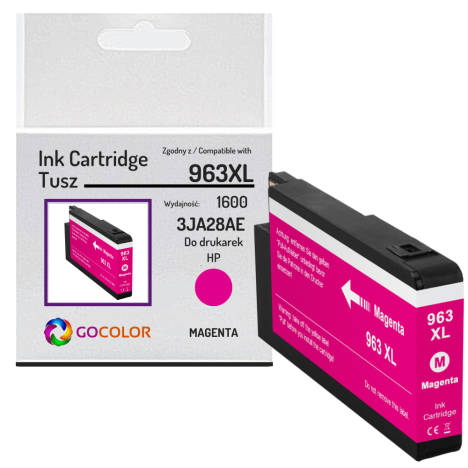 Tusz do HP 3JA28AE 963XL Magenta Zamiennik