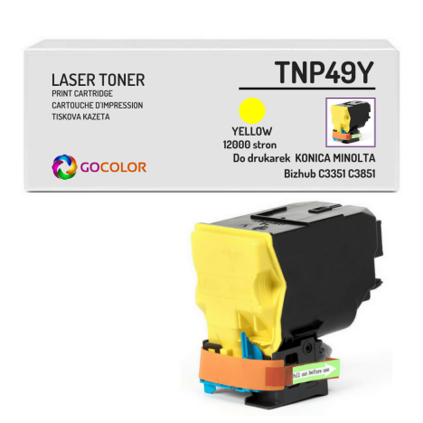 Toner do KONICA MINOLTA TNP49Y A95W250 Bizhub C3351 C3851 Yellow Zamiennik