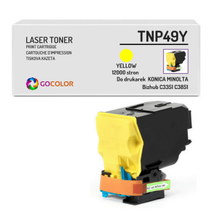 Toner do KONICA MINOLTA TNP49Y A95W250 Bizhub C3351 C3851 Yellow Zamiennik