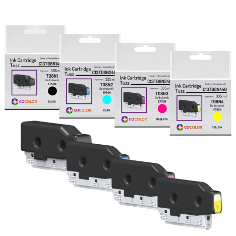4 X TUSZ do EPSON T08N WorkForce Enterprise AM-C400 Pigment CMYK zamiennik