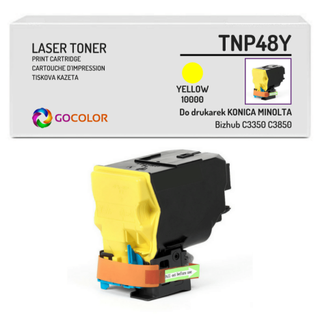Toner do KONICA MINOLTA Bizhub C3350 C3850 TNP48Y A5X0250 Yellow Zamiennik