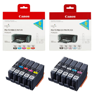 10-pak zestaw Canon oryginalny tusz PGI72 6402B009 + 6402B007 PIXMA PRO10S 10x 14.0ml