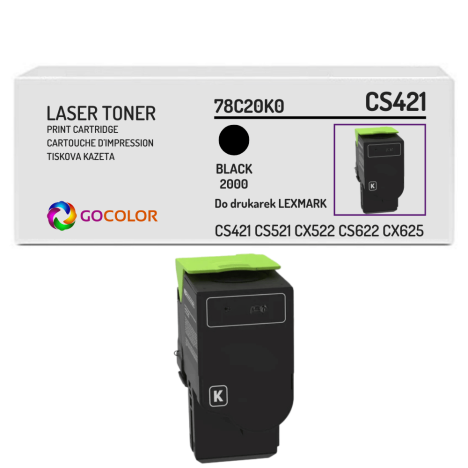 Toner do LEXMARK CS421 78C20K0 2.0K black zamiennik