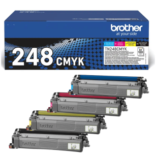 Brother oryginalny toner TN248VAL DCPL3520CDW DCPL3220CDW 4X 1,0K CMYK  4-pak