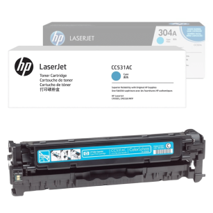 HP oryginalny toner CC531AC 304AC Color LaserJet CP2025 CM2320 2,8K cyan