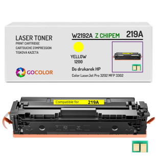 Toner do HP W2192A 219A Color LaserJet Pro MFP 3302 PRO 3202 1,2K yellow Z CHIPEM