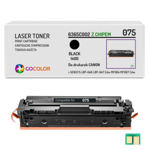 Toner do CANON 075BK 6365C002 i-SENSYS LBP-646Cdw LBP-647Cdw black Zamiennik 1.4K Z CHIPEM