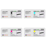 4 X TONER do HP 220X LaserJet Pro 4201 4202 4203 7.5K/3x5.5K CMYK zamiennik z CHIPEM - 2