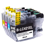 FULLBOX 4-pak TUSZ do BROTHER LC421XLBK LC421XLC LC421XLM LC421XLY - 2