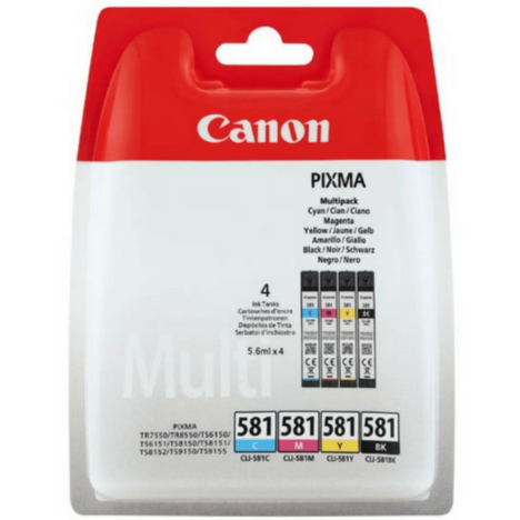 Canon oryginalny tusz CLI581 2103C004 black / cyan / magenta / yellow 4-pak