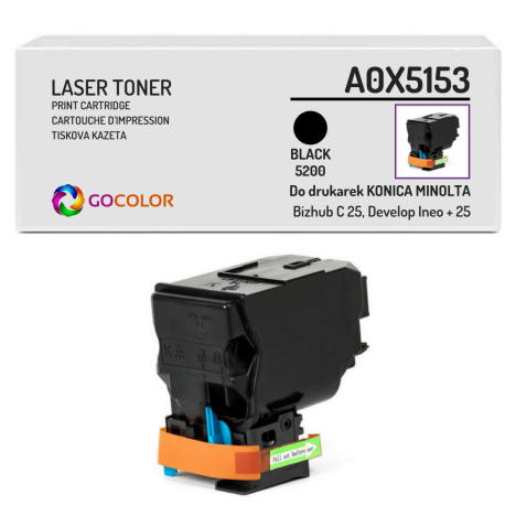 Toner do KONICA MINOLTA Bizhub C25 Develop Ineo +25 TNP27K A0X5153 Black Zamiennik