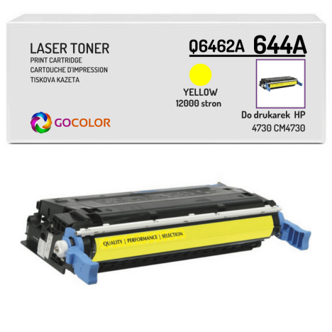 EOL Toner do HP Q6462A 644A 4730 CM4730 Yellow Zamiennik