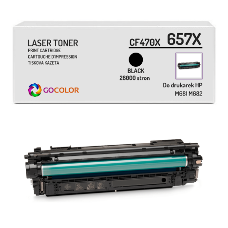 EOL Toner do HP CF470X 657X Color LaserJet Enterprise Flow MFP M681 M682 Black zamiennik