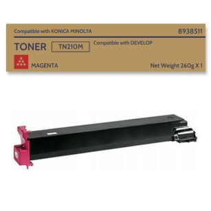Toner do KONICA MINOLTA TN210M Magenta Bizhub C240 Develop Ineo + 250/251 12k (1x260g)