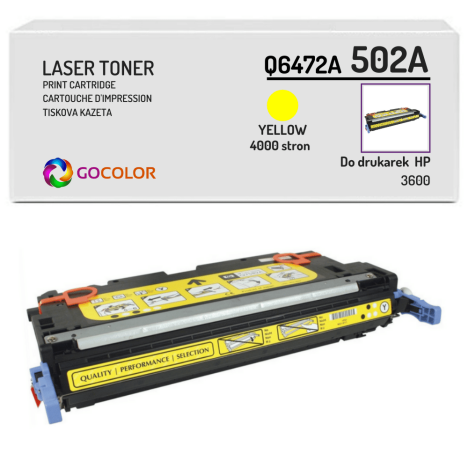 EOL Toner do HP Q6472A 502A 3600 Yellow Zamiennik