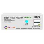 Toner do HP W2211X 207X LaserJet Pro MFP M282nw M283cdw Cyan z CHIPEM zamiennik 2.45K - 2