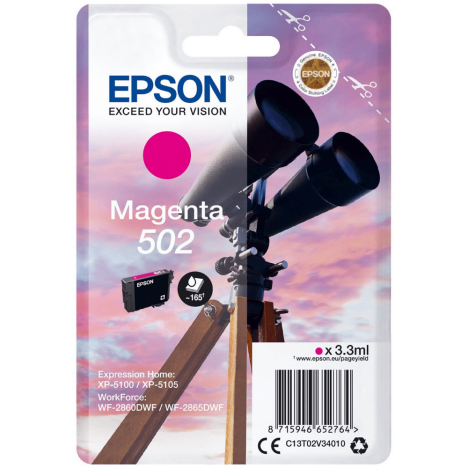 Epson oryginalny tusz T02V3 502 magenta