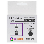Tusz do EPSON 115 T07D1 C13T07D14A EcoTank L8160 L8180 70.0ml photo black zamiennik - 2