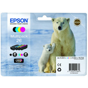 Epson oryginalny tusz 26 T2616 C13T26164010 cyan / magenta / yellow / black