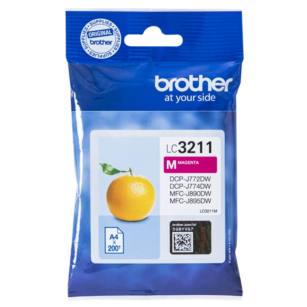Brother oryginalny Tusz LC3211M magenta