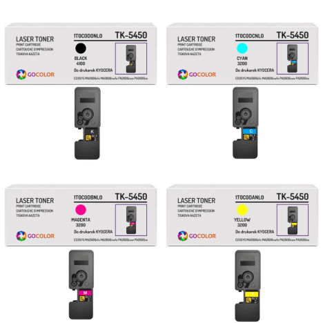 4 X Toner do KYOCERA TK5450 ECOSYS MA2600 PA2600 CMYK zamiennik