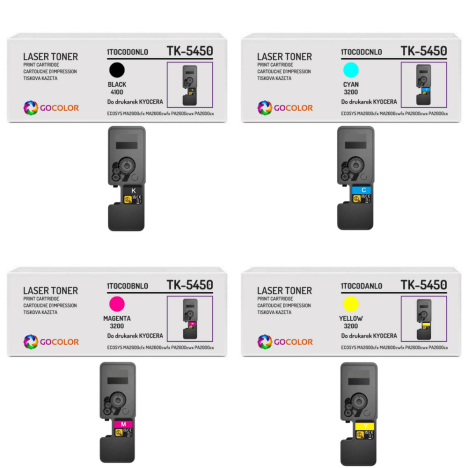 4 X TONER do KYOCERA TK5450 ECOSYS MA2600 PA2600 CMYK zamiennik